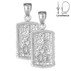 14K or 18K Gold "1 Oz" Nugget Earrings