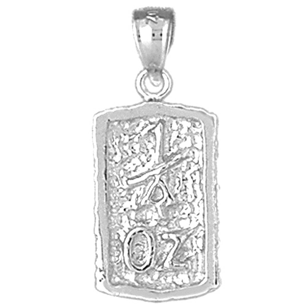 10K, 14K or 18K Gold "1 Oz" Nugget Pendant