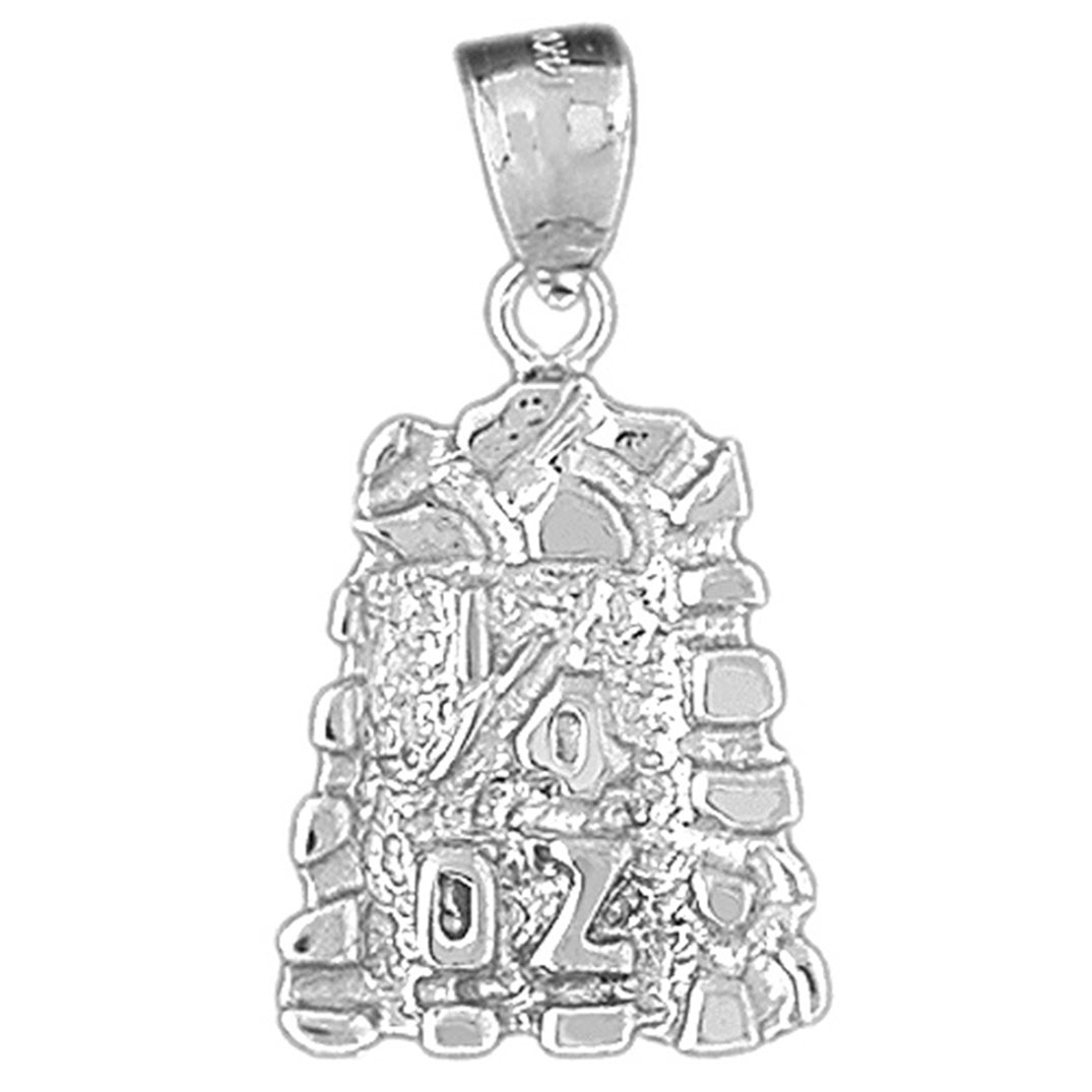 10K, 14K or 18K Gold "1/4 Oz" Nugget Pendant