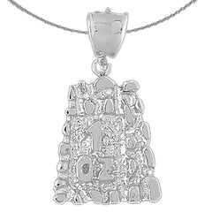 10K, 14K or 18K Gold "1 Oz" Nugget Pendant
