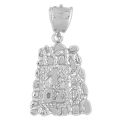 10K, 14K or 18K Gold "1 Oz" Nugget Pendant