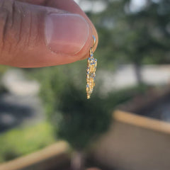 Colgante de pepita "14K" de oro de 14 quilates o 18 quilates