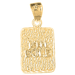 14K or 18K Gold Nugget Pendant