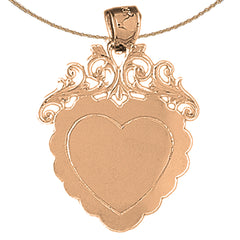 Handgeschliffener, gravierbarer Plattenanhänger aus 10 Karat, 14 Karat oder 18 Karat Gold