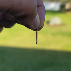 Handgeschnittener, gravierbarer Plattenanhänger aus 14 Karat oder 18 Karat Gold