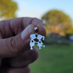 14K or 18K Gold Boy And Girl Kissing Pendant