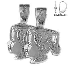 Pendientes Niña Oro 14K o 18K 28mm