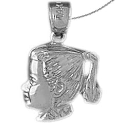 14K or 18K Gold Girl Pendant