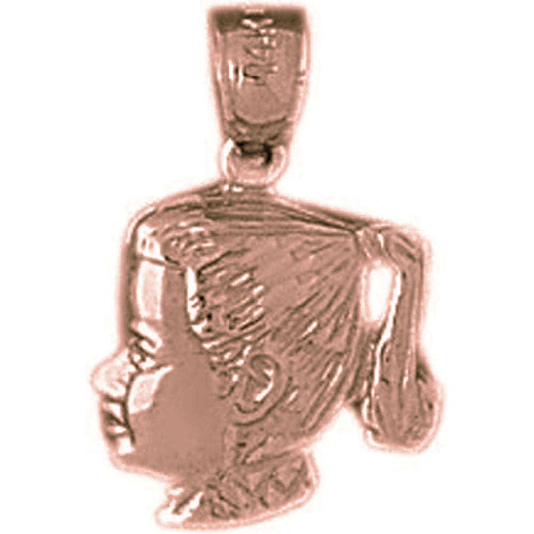 14K or 18K Gold Girl Pendant
