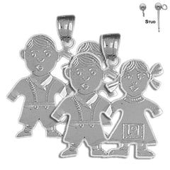 Pendientes Niño Oro 14K o 18K 29mm