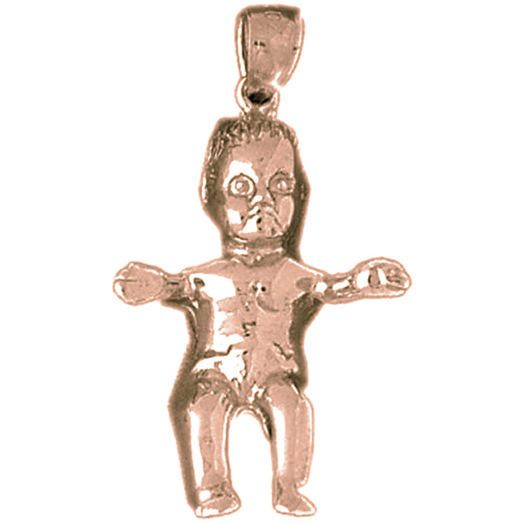 10K, 14K or 18K Gold Baby Pendant