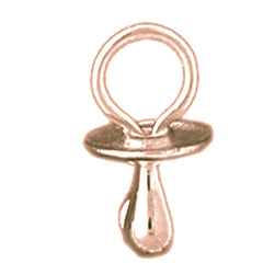 14K or 18K Gold 3D Pacifier Pendant