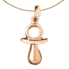 Colgante Chupete Oro 14K o 18K