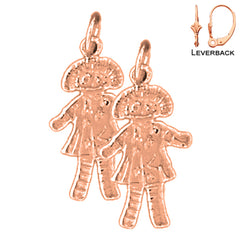 14K or 18K Gold Doll Earrings