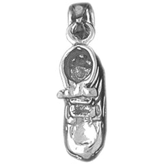 10K, 14K or 18K Gold 3D Baby Booty, Shoe Pendant