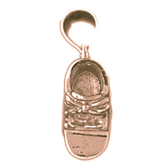 10K, 14K or 18K Gold 3D Baby Booty, Shoe Pendant