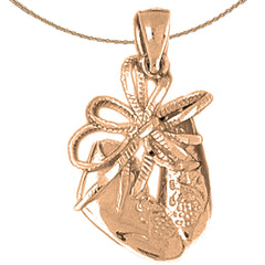 Babyschuhe aus 10 Karat, 14 Karat oder 18 Karat Gold, Schuhanhänger