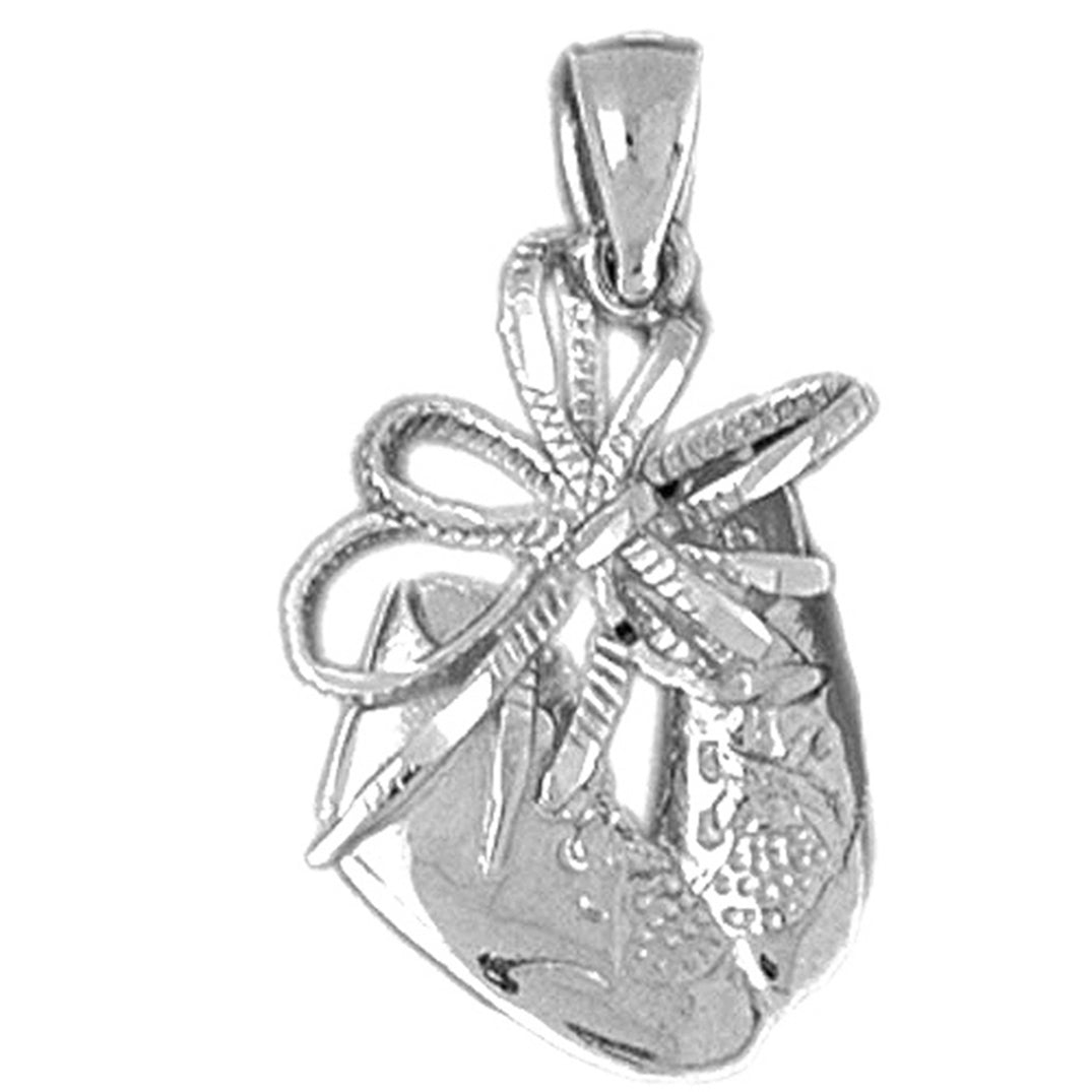 10K, 14K or 18K Gold Baby Booties, Shoe Pendant