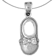 10K, 14K oder 18K Gold Baby Booty, Schuhanhänger