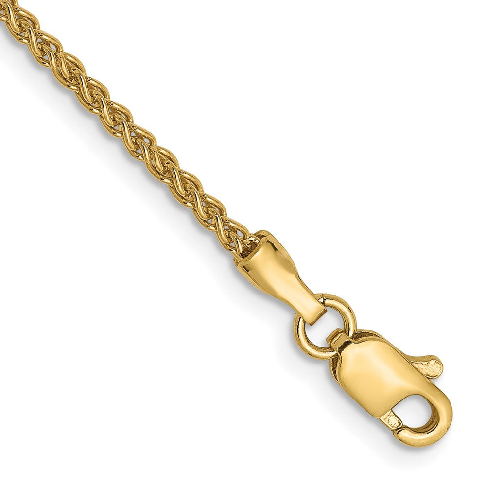 14K Yellow Gold 1.5mm Spiga (Wheat) Chain