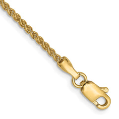 14K Yellow Gold 1.5mm Spiga (Wheat) Chain