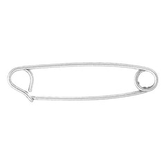 14K or 18K Gold Safety Pin Pendant