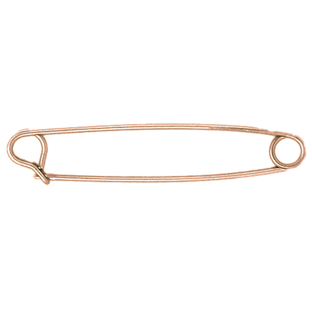 14K or 18K Gold Safety Pin Pendant