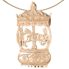 Colgante Carrusel de Oro de 10K, 14K o 18K