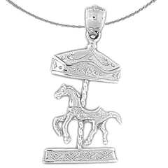 Colgante Carrusel de Oro de 10K, 14K o 18K