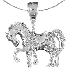 Karussellpferd-Anhänger aus 10 Karat, 14 Karat oder 18 Karat Gold