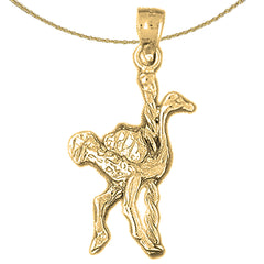 Colgante de avestruz carrusel de oro de 10K, 14K o 18K