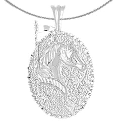 Colgante de caballo carrusel de oro de 10K, 14K o 18K