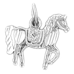 14K or 18K Gold Carousel Horse Pendant