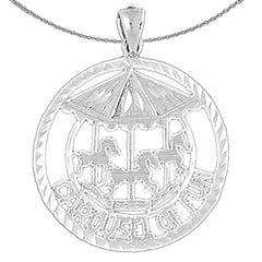 10K, 14K or 18K Gold Carousel Of Fun Pendant
