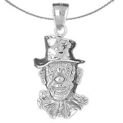 10K, 14K or 18K Gold Clown Pendant