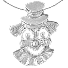 10K, 14K or 18K Gold Clown Pendant