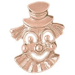 10K, 14K or 18K Gold Clown Pendant