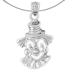 10K, 14K or 18K Gold Clown Pendant