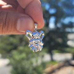 10K, 14K or 18K Gold Clown, Jester Pendant