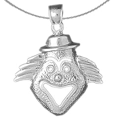 10K, 14K or 18K Gold Clown Pendant
