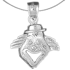 14K or 18K Gold Clown Pendant