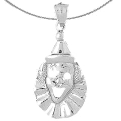 10K, 14K or 18K Gold Clown Pendant