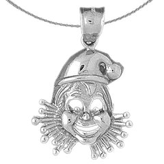 10K, 14K or 18K Gold Clown Pendant