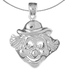 10K, 14K or 18K Gold Clown Pendant