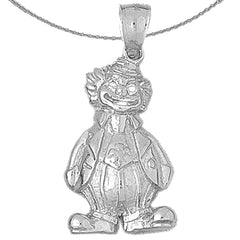 10K, 14K or 18K Gold Clown Pendant