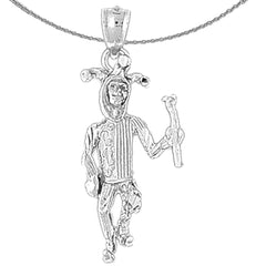 Clown-Anhänger aus 10 Karat, 14 Karat oder 18 Karat Gold