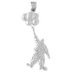 10K, 14K or 18K Gold Clown Pendant