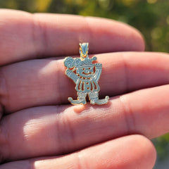 14K or 18K Gold Clown Pendant