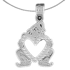 14K or 18K Gold Clown Pendant