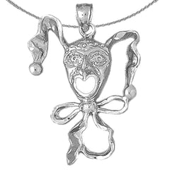 10K, 14K or 18K Gold Clown Pendant